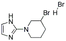 3-BROMO-1-(1H-IMIDAZOL-2-YL)-PIPERIDINE HBR Struktur