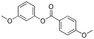 4-METHOXY-BENZOIC ACID 3-METHOXY-PHENYL ESTER Struktur