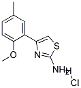 4-(2-METHOXY-5-METHYLPHENYL)-1,3-THIAZOL-2-AMINE HYDROCHLORIDE Struktur