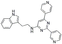 N-[2-(1H-INDOL-3-YL)ETHYL]-2-PYRIDIN-3-YL-6-PYRIDIN-4-YLPYRIMIDIN-4-AMINE Struktur