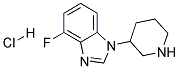 4-FLUORO-1-(PIPERIDIN-3-YL)-1H-BENZO[D]IMIDAZOLE HYDROCHLORIDE Struktur