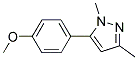 5-(4-METHOXY-PHENYL)-1,3-DIMETHYL-1H-PYRAZOLE Struktur