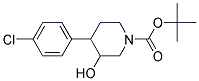 N-BOC-3-HYDROXY-4-(4-CHLOROPHENYL) PIPERIDINE Struktur