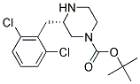 (S)-3-(2,6-DICHLORO-BENZYL)-PIPERAZINE-1-CARBOXYLIC ACID TERT-BUTYL ESTER Struktur