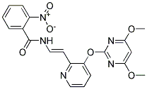 N-[1-AZA-2-[3-[(4,6-DIMETHOXYPYRIMIDIN-2-YL)OXY]PYRIDIN-2-YL]ETHENYL]-2-NITROBENZAMIDE Struktur