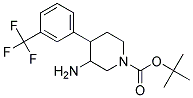 TERT-BUTYL 3-AMINO-4-(3-(TRIFLUOROMETHYL)PHENYL)PIPERIDINE-1-CARBOXYLATE Struktur