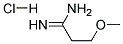 3-METHOXY-PROPIONAMIDINE HCL Struktur