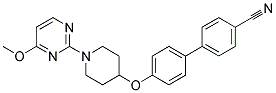 4'-([1-(4-METHOXYPYRIMIDIN-2-YL)PIPERIDIN-4-YL]OXY)BIPHENYL-4-CARBONITRILE Struktur