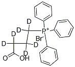 (3-CARBOXYPROPYL-D6)TRIPHENYLPHOSPHONIUM BROMIDE Struktur