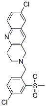 8-CHLORO-2-[4-CHLORO-2-(METHYLSULFONYL)BENZYL]-1,2,3,4-TETRAHYDROBENZO[B]-1,6-NAPHTHYRIDINE Struktur