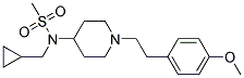 N-(CYCLOPROPYLMETHYL)-N-(1-[2-(4-METHOXYPHENYL)ETHYL]PIPERIDIN-4-YL)METHANESULFONAMIDE Struktur