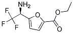 5-((S)-1-AMINO-2,2,2-TRIFLUORO-ETHYL)-FURAN-2-CARBOXYLIC ACID ETHYL ESTER Struktur