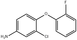 3-CHLORO-4-(2-FLUOROPHENOXY)ANILINE Struktur