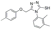 4-(2,3-DIMETHYLPHENYL)-5-((4-METHYLPHENOXY)METHYL)-4H-1,2,4-TRIAZOLE-3-THIOL Struktur