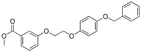 METHYL 3-(2-[4-(BENZYLOXY)PHENOXY]ETHOXY)BENZENECARBOXYLATE Struktur