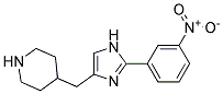 4-[2-(3-NITROPHENYL)IMIDAZOL-4-YLMETHYL]PIPERIDINE Struktur