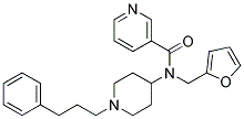 N-(2-FURYLMETHYL)-N-[1-(3-PHENYLPROPYL)PIPERIDIN-4-YL]NICOTINAMIDE Struktur