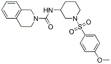 N-(1-[(4-METHOXYPHENYL)SULFONYL]PIPERIDIN-3-YL)-3,4-DIHYDROISOQUINOLINE-2(1H)-CARBOXAMIDE Struktur