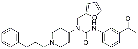 N'-(3-ACETYLPHENYL)-N-(2-FURYLMETHYL)-N-[1-(3-PHENYLPROPYL)PIPERIDIN-4-YL]UREA Struktur