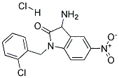 3-AMINO-1-(2-CHLORO-BENZYL)-5-NITRO-1,3-DIHYDRO-INDOL-2-ONE HYDROCHLORIDE Struktur