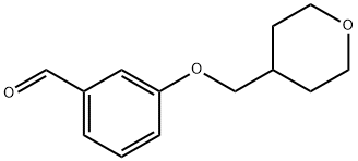 3-(TETRAHYDRO-2H-PYRAN-4-YLMETHOXY)BENZALDEHYDE Struktur