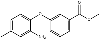 METHYL 3-(2-AMINO-4-METHYLPHENOXY)BENZOATE Struktur