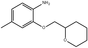 4-METHYL-2-(TETRAHYDRO-2H-PYRAN-2-YLMETHOXY)-PHENYLAMINE Struktur