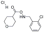 4-(2-CHLORO-BENZYLAMINO)-TETRAHYDRO-PYRAN-4-CARBOXYLIC ACID HYDROCHLORIDE Struktur