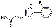 3-[2-(2-FLUOROPHENYL)-IMIDAZOL-4-YL]-ACRYLIC ACID Struktur