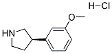 (R)-3-(3-METHOXYPHENYL)PYRROLIDINE HYDROCHLORIDE Struktur