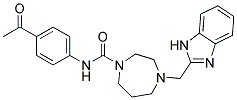 N-(4-ACETYLPHENYL)-4-(1H-BENZIMIDAZOL-2-YLMETHYL)-1,4-DIAZEPANE-1-CARBOXAMIDE Struktur