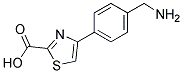 4-(4-AMINOMETHYL-PHENYL)-THIAZOLE-2-CARBOXYLIC ACID Struktur