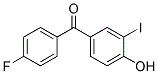 (4-FLUOROPHENYL)(4-HYDROXY-3-IODOPHENYL)METHANONE Struktur