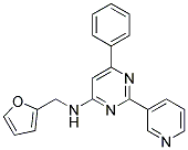 N-(2-FURYLMETHYL)-6-PHENYL-2-PYRIDIN-3-YLPYRIMIDIN-4-AMINE Struktur