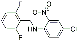 (4-CHLORO-2-NITRO-PHENYL)-(2,6-DIFLUORO-BENZYL)-AMINE Struktur