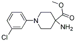 METHYL 4-AMINO-1-(3-CHLOROPHENYL)PIPERIDINE-4-CARBOXYLATE Struktur