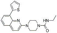 N-ETHYL-4-[8-(2-THIENYL)QUINOLIN-2-YL]PIPERAZINE-1-CARBOXAMIDE Struktur