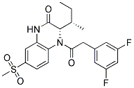 (3S)-4-[(3,5-DIFLUOROPHENYL)ACETYL]-3-[(1S)-1-METHYLPROPYL]-7-(METHYLSULFONYL)-3,4-DIHYDROQUINOXALIN-2(1H)-ONE Struktur