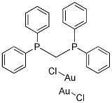 BIS(CHLOROGOLD(I)) BIS(DIPHENYLPHOSPHINO)METHANE Struktur