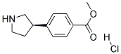 (R)-METHYL 4-(PYRROLIDIN-3-YL)BENZOATE HYDROCHLORIDE Struktur