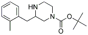 3-(2-METHYL-BENZYL)-PIPERAZINE-1-CARBOXYLIC ACID TERT-BUTYL ESTER Struktur