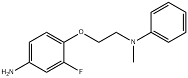 N-[2-(4-AMINO-2-FLUOROPHENOXY)ETHYL]-N-METHYL-N-PHENYLAMINE Struktur