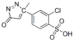 3-(3-CHLORO-4-SULPHOPHENYL)3-METHYL-5-PYRAZOLONE Struktur