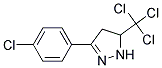 3-(4-CHLOROPHENYL)-5-(TRICHLOROMETHYL)-4,5-DIHYDRO-1H-PYRAZOLE, TECH Struktur