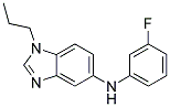 (3-FLUORO-PHENYL)-(1-PROPYL-1H-BENZOIMIDAZOL-5-YL)-AMINE Struktur