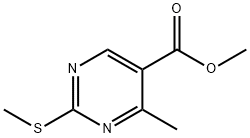 METHYL 4-METHYL-2-(METHYLSULFANYL)-5-PYRIMIDINECARBOXYLATE Struktur