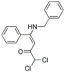 N-BENZYL-(E)-4-AMINO-1,1-DICHLORO-4-PHENYL-BUT-3-EN-2-ONE Struktur