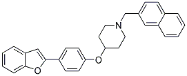 4-[4-(1-BENZOFURAN-2-YL)PHENOXY]-1-(2-NAPHTHYLMETHYL)PIPERIDINE Struktur