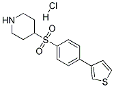 4-[(4-THIEN-3-YLPHENYL)SULFONYL]PIPERIDINE HYDROCHLORIDE Struktur