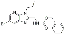 (6-BROMO-3-PROPYL-3H-IMIDAZO[4,5-B]PYRIDIN-2-YLMETHYL)-CARBAMIC ACID BENZYL ESTER Struktur